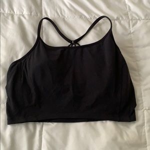 Athleta Black Long Line Sports Bra